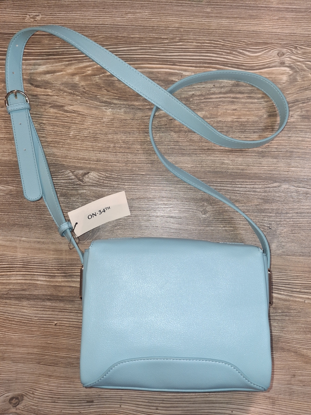 Light Blue Crossbody Shoulder Bag - Women's Crossbody